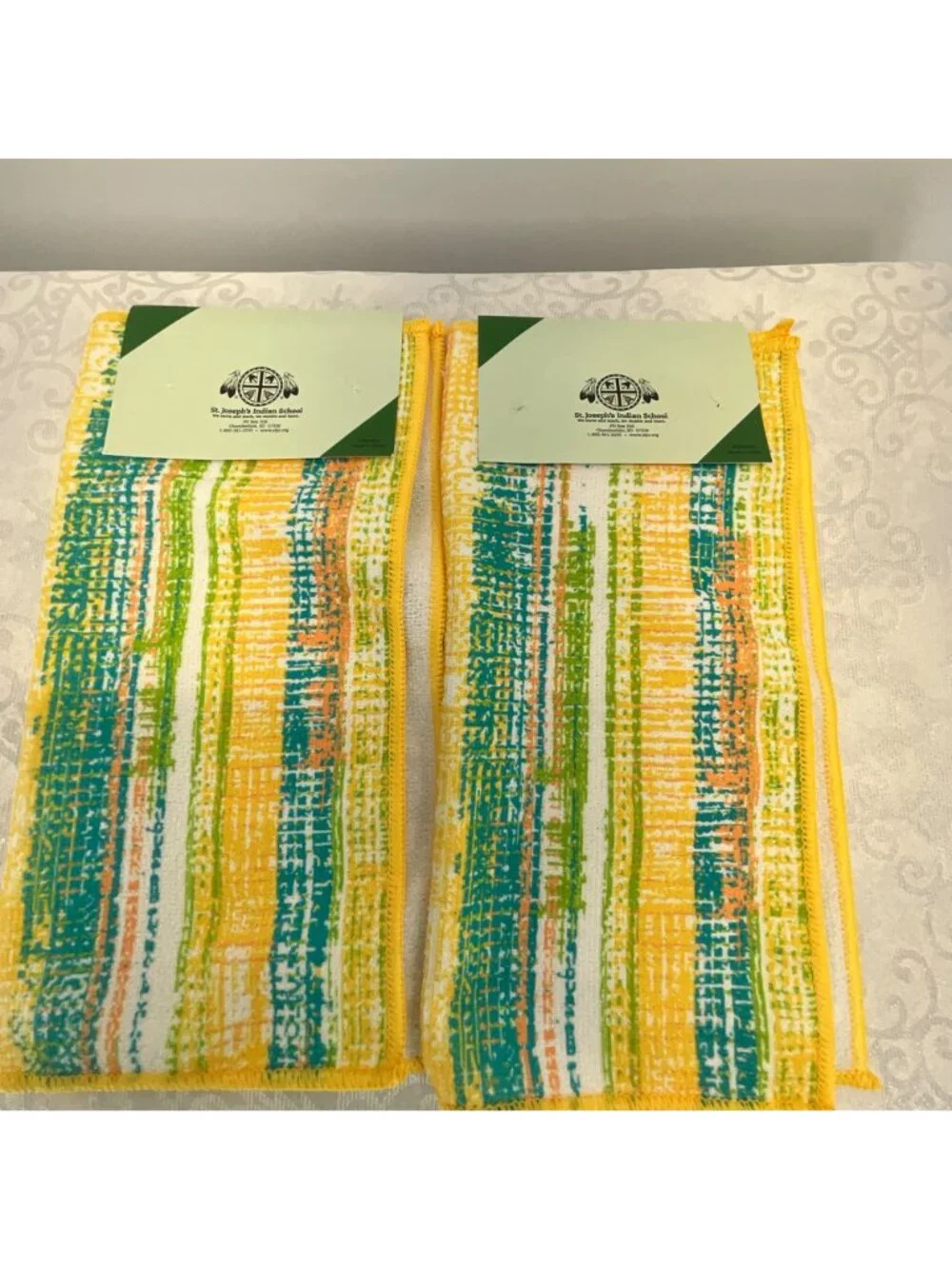 St. Joseph's Indian School‎ Microfiber Reusable Dishcloth Set Of 2